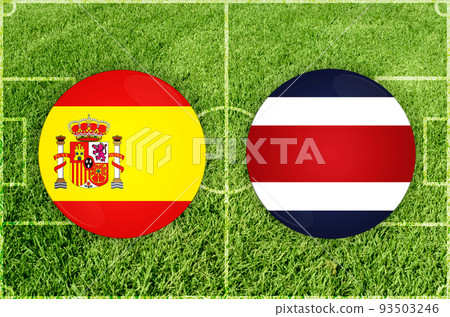 Spain vs Costa Rica football match Spain vs Costa Rica football match 93503246