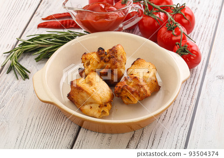 Chicken breast shashlik - grilled meat Chicken breast shashlik - grilled meat 93504374