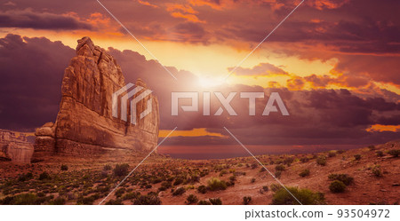 Arches National Park at Sunset Arches National Park at Sunset 93504972