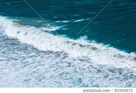 Beautiful View of big ocean weaves. Background pattern texture seascape. Beautiful View of big ocean weaves. Background pattern texture seascape. 93504973
