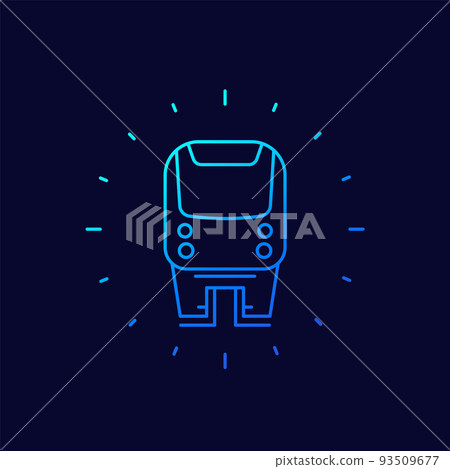 monorail icon, line vector design 93509677