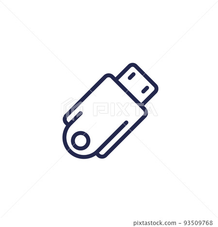 pendrive line icon, usb stick pendrive line icon, usb stick 93509768