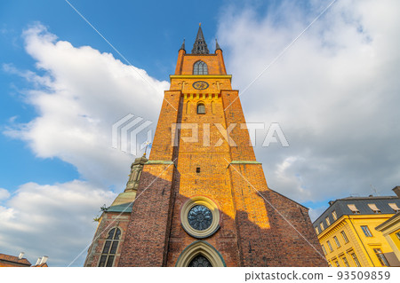 Riddarholmen Church on sunny day in Stockholm Riddarholmen Church on sunny day in Stockholm 93509859