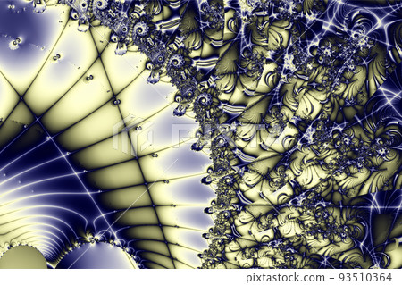bright abstract blue-yellow pattern from lines of weaves and flowers, background, design bright abstract blue-yellow pattern from lines of weaves and flowers, background, design 93510364