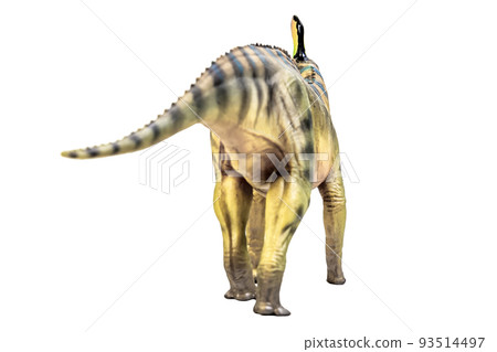 Tsintaosaurus Spinorhinus Dinosaur on white isolate background Clipping path 93514497