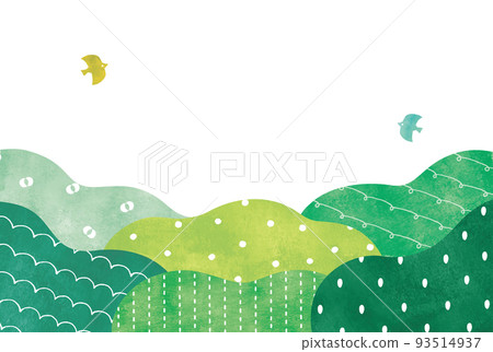 Pop watercolor forest trees abstract background 93514937