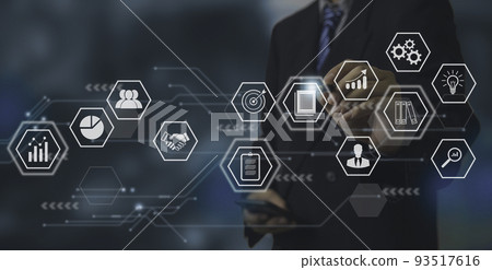 Businessman hand working innovation Action Plan strategy concept on virtual screen.strategy analysis success goals and sustainable development management. Copy Space. Businessman hand working innovation Action Plan strategy concept on virtual screen.strategy analysis success goals and sustainable development management. Copy Space. 93517616