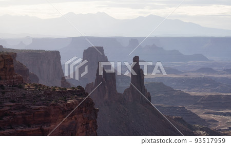 Scenic American Landscape and Red Rock Mountains in Desert Canyon. Scenic American Landscape and Red Rock Mountains in Desert Canyon. 93517959
