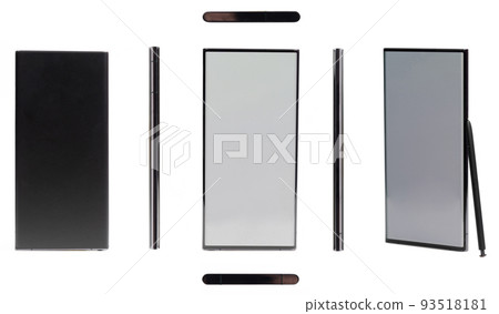 Different views 3d views of modern smartphone Different views 3d views of modern smartphone 93518181
