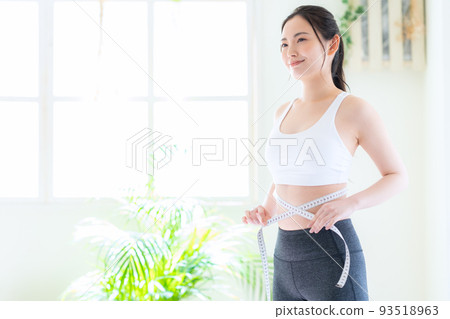 Female diet fitness beauty exercise 93518963