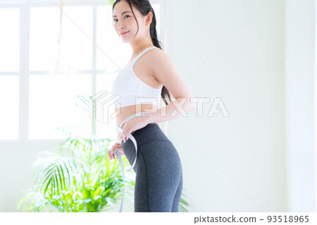 女性飲食健身美容運動 93518965
