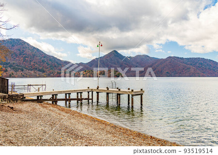 Autumn in Oku-Nikko, one of Japan's leading tourist destinations, British Embassy Villa Memorial Park with autumn leaves 93519514