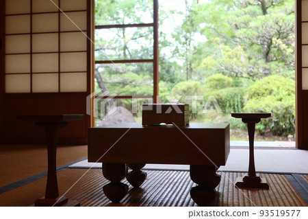 Shogi board placed on the porch of a Japanese house Japanese architecture 2 Shogi board placed on the porch of a Japanese house Japanese architecture 2 93519577