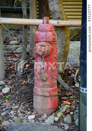 Fire hydrants installed at roadsides in various parts of Japan 93520777