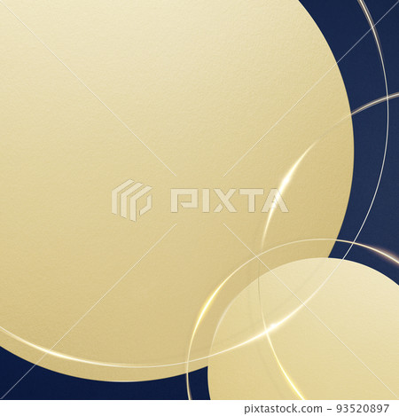 Dark blue background with golden ornaments 93520897