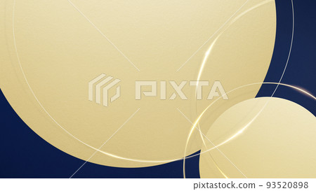 Dark blue background with golden ornaments 93520898