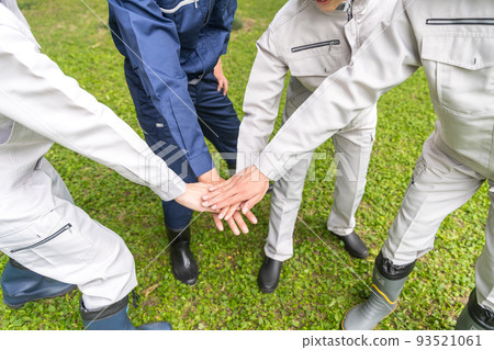 Business image forming a circle 93521061