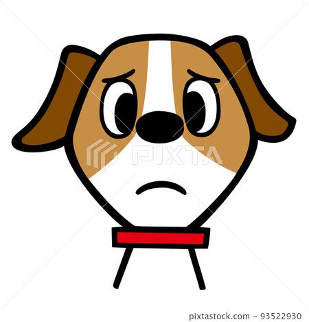 傑克羅素梗犬困擾的臉 傑克羅素梗犬困擾的臉 93522930