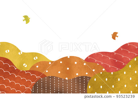 Pop watercolor autumn forest trees abstract background Pop watercolor autumn forest trees abstract background 93523239