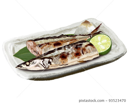 Grilled saury (half cut) Grilled saury (half cut) 93523470