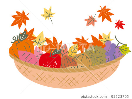 Autumn taste fruit illustration background 93523705