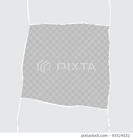 Realistic vector torn paper with ripped edges with space for text. Vector Realistic vector torn paper with ripped edges with space for text. Vector 93524832