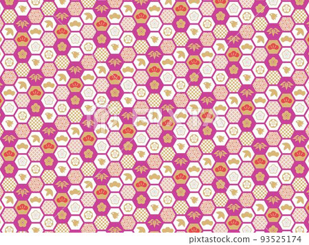 Japanese pattern background material tortoiseshell 93525174