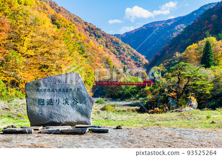 Semboku City, Akita Prefecture Dakigaeri Valley dyed in autumn leaves Semboku City, Akita Prefecture Dakigaeri Valley dyed in autumn leaves 93525264