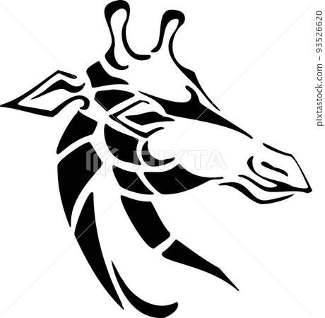 Giraffe - Wild Animals - Logo Animal Vector, Animal Silhouette Stencil Giraffe - Wild Animals - Logo Animal Vector, Animal Silhouette Stencil 93526620
