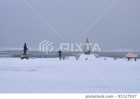 北海道稚內的冬天風景 北海道稚內的冬天風景 93527937