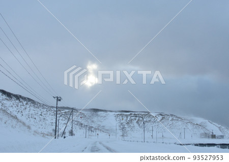 北海道稚內的冬天風景 北海道稚內的冬天風景 93527953