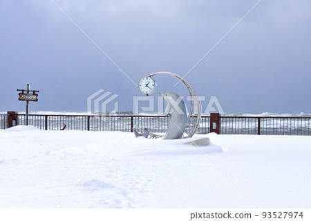 北海道稚內的冬天風景 北海道稚內的冬天風景 93527974