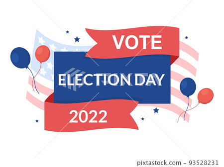 Election Day Political Hand Drawn Cartoon Flat Illustration with Voters Casting Ballots at Polling Place in United States Suitable for Poster or Campaign Election Day Political Hand Drawn Cartoon Flat Illustration with Voters Casting Ballots at Polling Place in United States Suitable for Poster or Campaign 93528231