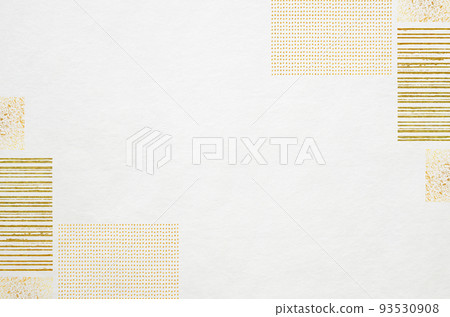 具有現代金色圖案的白色日本紙質感_豪華日式背景 93530908