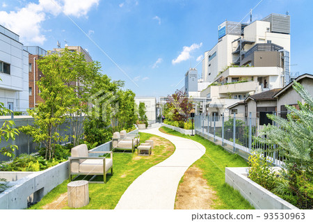 [東京]下北澤站前維護良好的下北鐵路街道 93530963