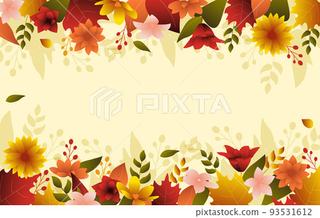 Beautiful Fallen Flower Fall Autumn Summer Background 93531612