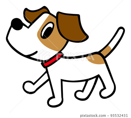 Jack Russell Terrier dog walking pose 93532431