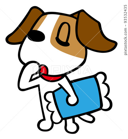 Jack Russell Terrier dog Good night pose 93532435