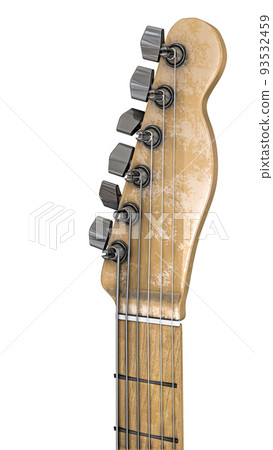 electric guitar isolated on white background 93532459