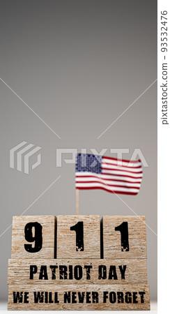 patriot day sign isolated on white 93532476