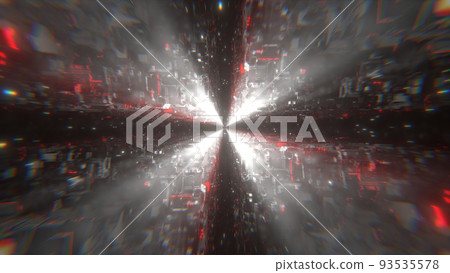 VJ Cyberspace Tunnel Machine Space Sci-fi White Luminous [There is another version] 93535578