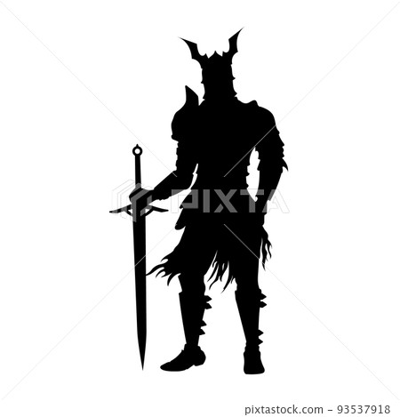 fantasy warrior silhouette