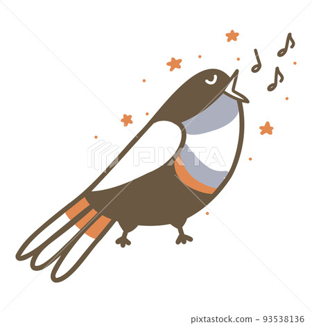 Cute outlined jungle and woodland animal for kids. Coloring vector illustration set. 93538136