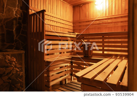 Empty modern and comfortable sauna for relax 93539904