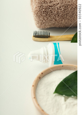 Concept of tooth or oral care, close up 93540922