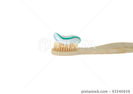 Toothbrush with toothpaste isolated on white background 93540939