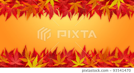 Maple autumn leaves background illustration real - Stock Illustration ...
