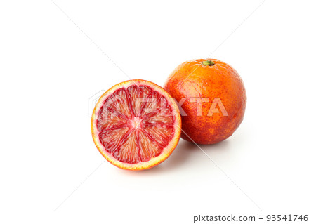 Concept of citrus with red orange isolated on white background 93541746