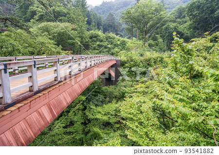 (Gunma Prefecture) Deep green Azumakyo Saruhashi (Gunma Prefecture) Deep green Azumakyo Saruhashi 93541882