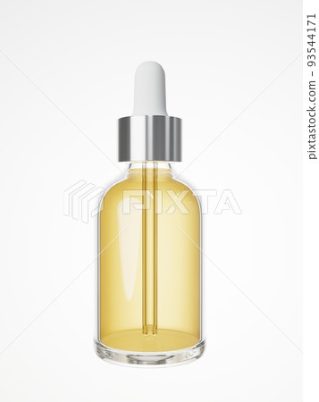 Cosmetic serum and oil dropper bottle 3D render, care product packaging 93544171
